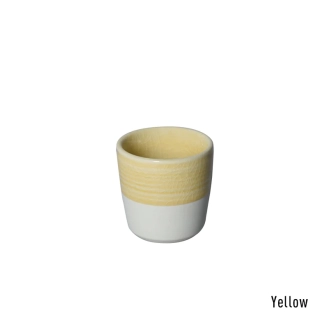 ESPRESSO CUP 80ml DALE HARRIS CRACKLE GLAZE YELLOW LOVERAMICS