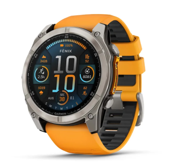 SAT Fenix™ 8 – SAPPHIRE AMOLED 51mm ORANGE/TITANIUM GARMIN