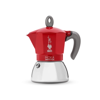 MOKA INDUCTION 4 CUPS RED BIALETTI