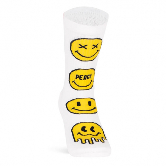 SOCKS SMILEY WHITE PACIFIC AND COLORS