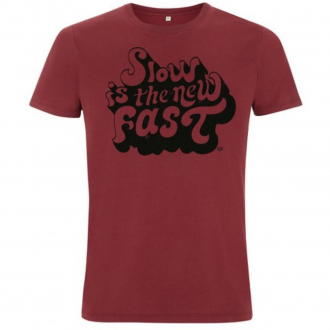 T-SHIRT SLOW IS THE NEW FAST DARK RED ENDURANCE CONSPIRACY