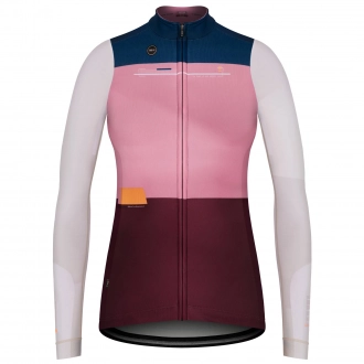 CYCLING JERSEY LONG SLEEVES COBBLE WOMAN DAHLIA GOBIK