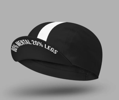 CYCLING CAP 80% MENTAL 20% LEGS BLACK COIS CC