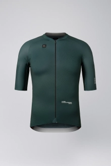 CYCLING JERSEY SHORT SLEEVES INFINITY UNISEX BUNKER GREEN GOBIK