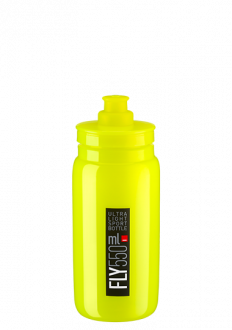 WATER BOTTLE YELLOW 550ml BLACK LOGO ELITE