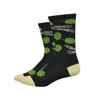 SOCKS ART HOPS BARLEY BLACK/GOLD DEFEET