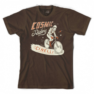 T-SHIRT COSMIC RIDER BROWN BY SERGIO MORA CINELLI