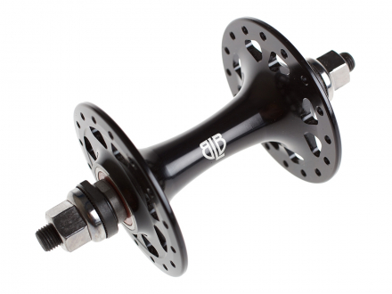 TRACK FRONT HUB BLACK 32H BLB