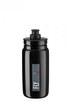 WATER BOTTLE BLACK 550ml RED LOGO ELITE