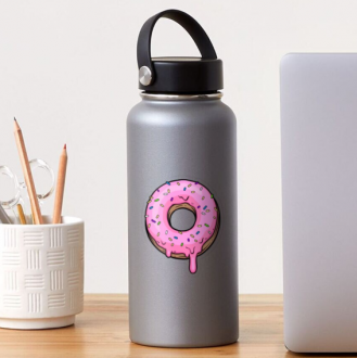 STICKER NUTS FOR DONUTS - 7.6 x 9.1 cm REDBUBBLE