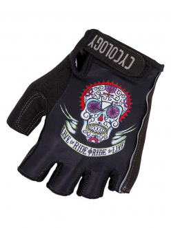 CYCLING GLOVES DAY OF THE LIVING CYCOLOGY