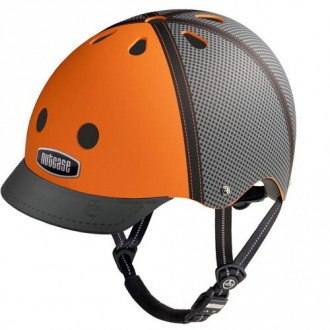 HELMET TRUCKER ORANGE MATTE NUTCASE