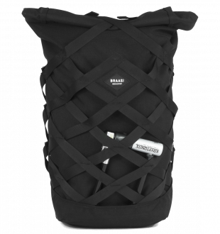 BACKPACK WICKER BLACK BRAASI