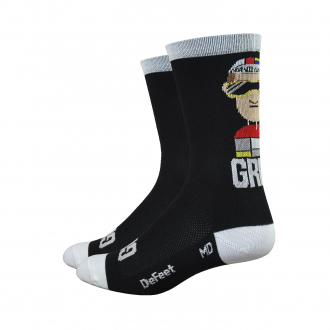 SOCKS ART GREG BLACK/WHITE DEFEET