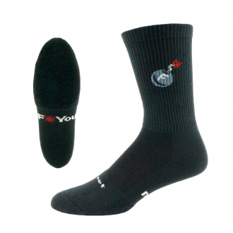 SOCKS LVT TRAIL F-BOMB BLACK DEFEET