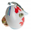 BELL HAND PAINTED KOI WHITE CRANE BELLS