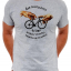 T-SHIRT GOD CREATED BIKES GREY CYCOLOGY