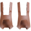 CLIPS PLASTIC BROWN M BLB