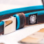 BELT TUBE TURQUOISE/DARK BROWN FELVARROM