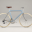 BICYCLE URBAN 16 SPEED CHROME/BLUE SIECH